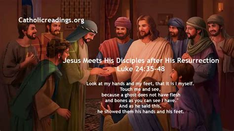 Jesus Meets His Disciples After His Resurrection Luke 24 35 48 Bible Verse Of The Day