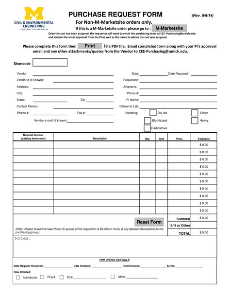 Free 6 Purchase Request Forms In Pdf Ms Word Excel