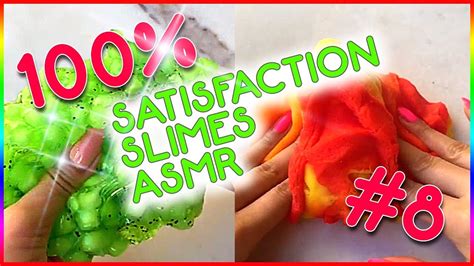 100 Satisfaction Slimes Asmr 8 Youtube