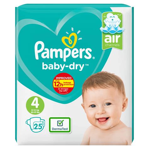 Pampers Baby Dry Maxi Size 4 Pack Of 25 Pampers Online Shop
