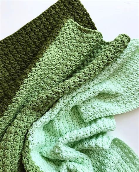 Crochet Patternchunky Crochet Blanket Ombre Crochet Blanket Etsy