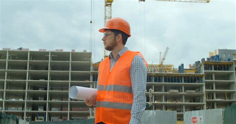 Portrait Of Architect Builder In Hard Hat Stock Footage Sbv 338598678