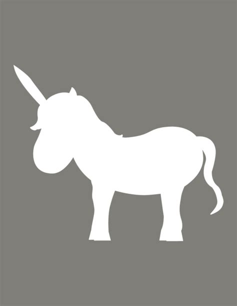 Free Printable Unicorn Head Templates