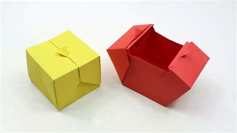 Fold Box From Paper Origami Sample
