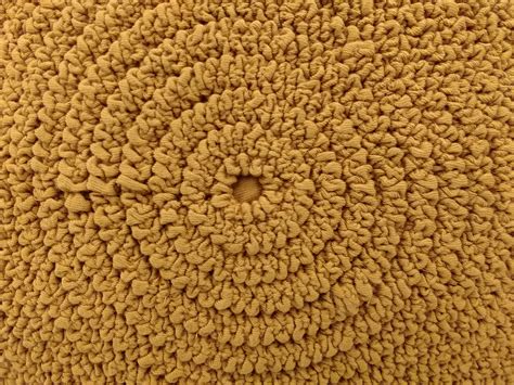 Gathered Mustard Yellow Fabric In Concentric Circles Texture Picture