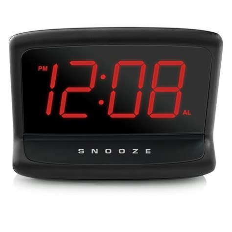 Mainstays Large Easy To Read 14 Led Display Digital Alarm Clock 497w X 245d X 339h In