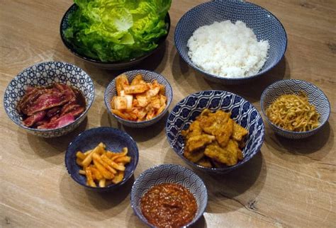 Korean Food Photo Yummy Korean Meal On The Table On
