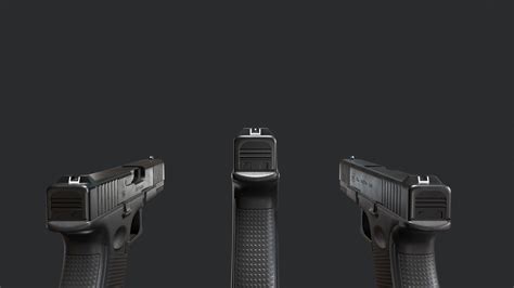 3d Model Glock G19 Vr Ar Low Poly Cgtrader