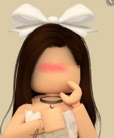 Roblox aesthetic picture with no face with bubbles's surronding it. Awesome Clipart Wallpapers - Roblox Girls With No Face