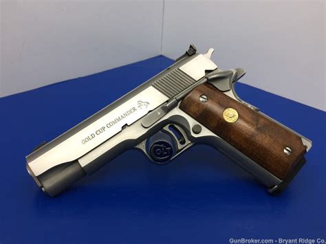 Sold1992 Colt Gold Cup Commander 45 Acp Stainless 45 First Year
