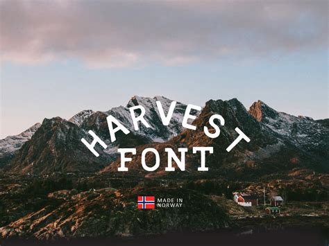 Harvest Font On Behance