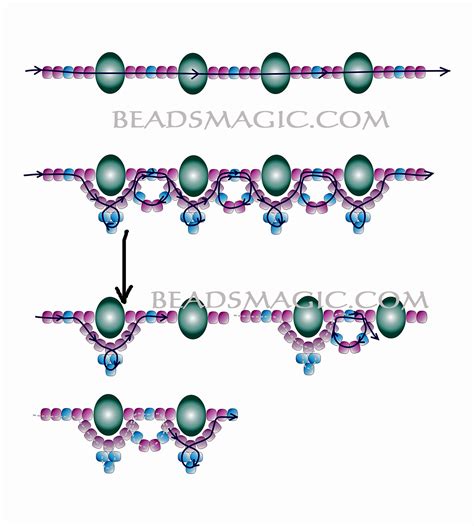 Free Pattern For Beaded Necklace Faberge Beads Magic