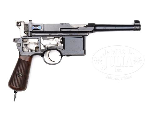 Mauser C96 Six Shot Cutaway With Reinforced Barrel Extension And No