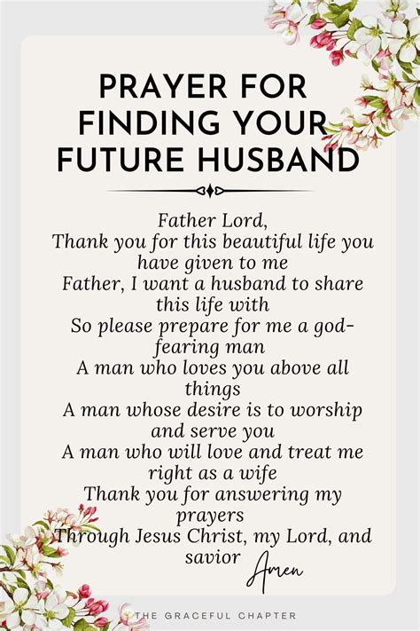 12 Prayers For Your Future Husband The Graceful Chapter