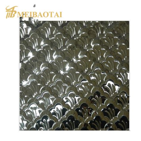 Stamped Mirror Finished Pvd Coating Stainless Steel Sheets Office