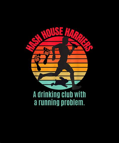 hash house harriers t drawing by yvonne remick