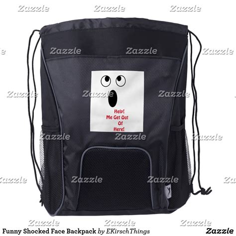 Funny Shocked Face Backpack Backpacks Drawstring Backpack Horse