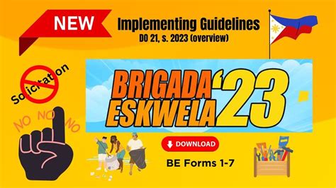 Brigada Eskwela 2023 L Implementing Guidelines L Forms 1 7 L Download