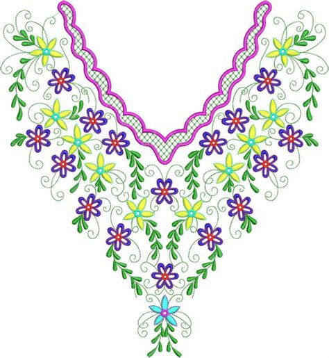 Arabic Neck Embroidery Designs In 2020 Embroidery Neck Designs Sell
