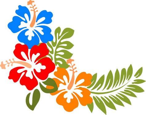 Hawaii Png Flower Stencil Hibiscus Clip Art Flower Art