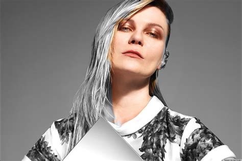 Kirsten Dunst Gray Hair Shoot Features Sullen Face Gang Signs Photos