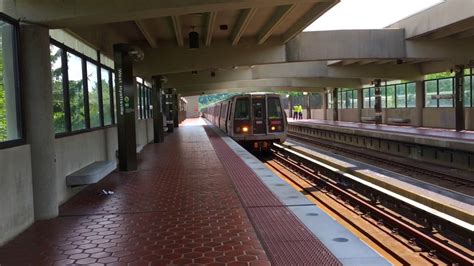 Wmata Metrorail Green Line Trains Arriving West Hyattsville Station