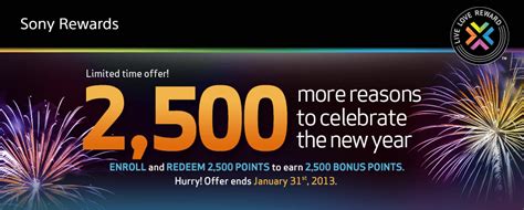 On this site, you can view your eligible promotions, submit claims and track the status of your claims. 2,500-5,000 Sony Reward Point Discount in January 2013 - InACents.com