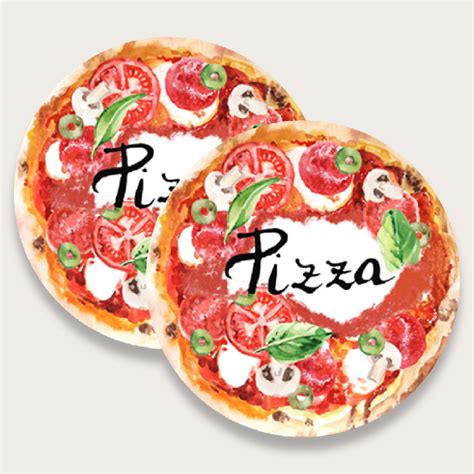 Set 2 Piatti Pizza Cm 33 Funghi Arca Italy