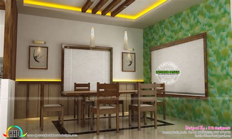 dining kitchen living room interior designs kerala