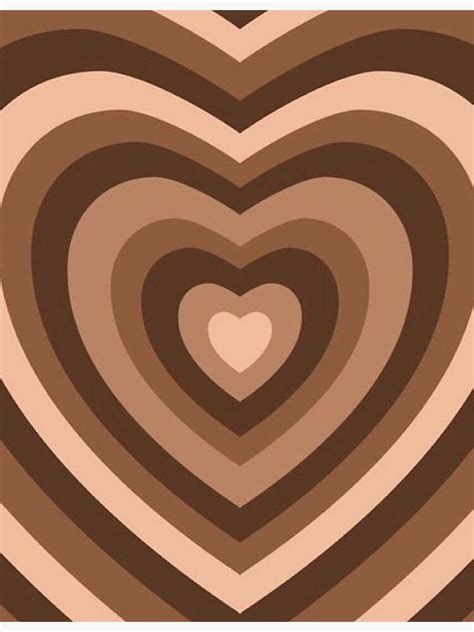 You can also upload and share your favorite brown aesthetic wallpapers. "y2k heart brown" Poster by sabrinamerg | Redbubble