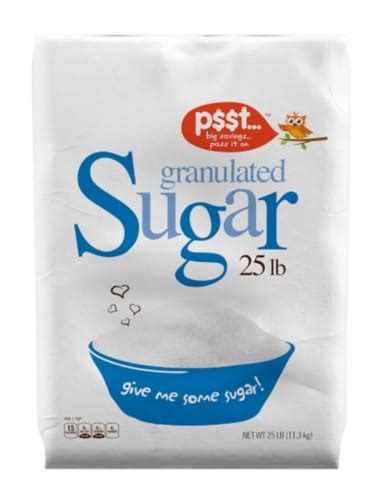 Pt Granulated Sugar 25 Lb Frys Food Stores