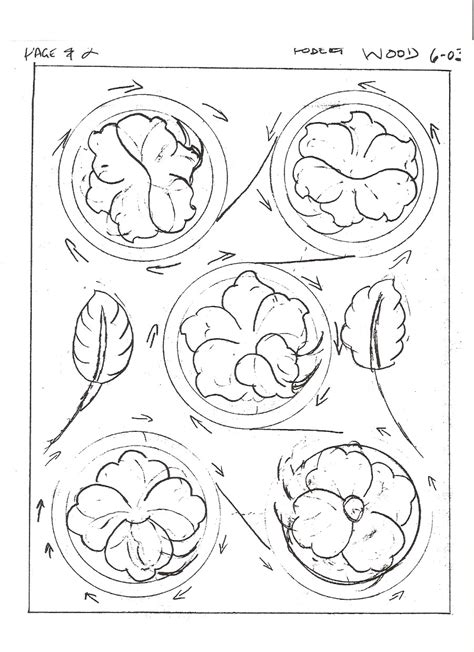 Drawing Floral Patterns In The Sheridan Style Patterns And Templates