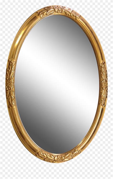 Mirror clipart oval mirror, Mirror oval mirror Transparent ...