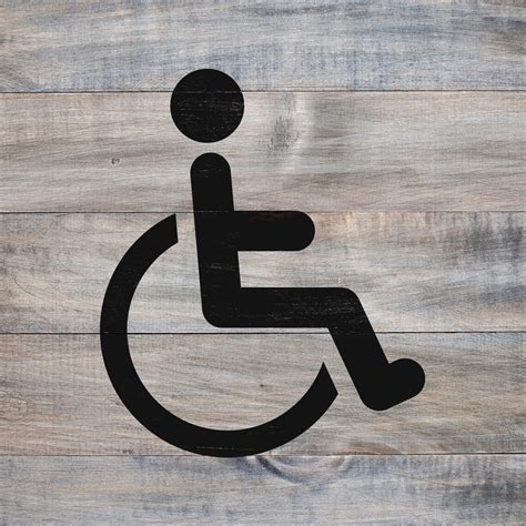 Handicap Symbol Stencil Reusable Diy Craft Stencils For Etsy