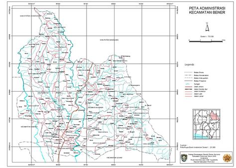 Takjub Indonesia Peta Kecamatan Kecamatan Di Kabupaten Purworejo