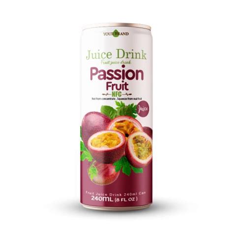 Passion Fruit Juice Drink 250ml Can Tan Do