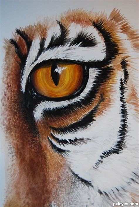 Tiger Drawing Tiger Painting Flower Art Painting Color Pencil