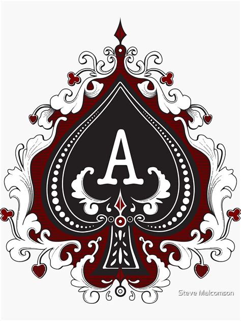 Ace Of Spades Aceeffect Logo Brand Sticker By Acedesign Redbubble Ace Logo Black Ipa