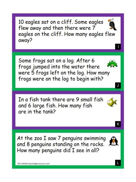 First grade word problems for class 1. Pin on Homeschool