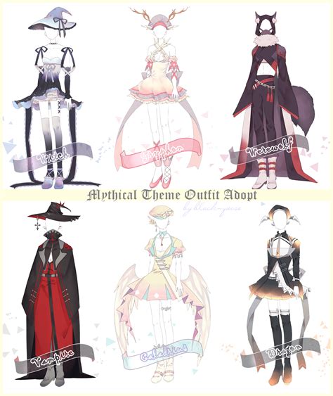 [closed] mythical theme outfit adopt 24 by black quose on deviantart