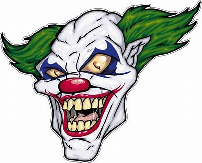 Clown Evil Cartoon Joker Horror Scary Clipart