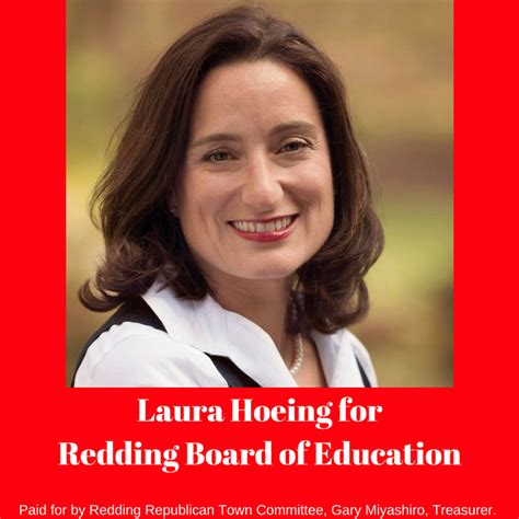 Laura Hoeing For Redding Board Of Education