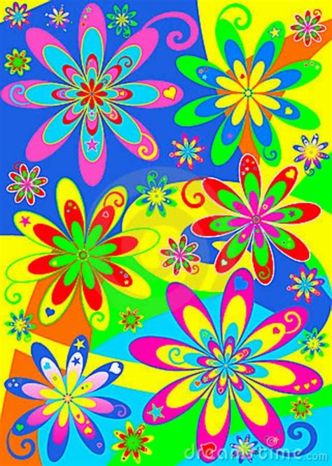 960s Psychedelic Wallpaper Hippie Flowers Hippie Art Flower Art