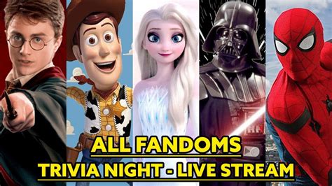 All Fandoms Trivia Night Live Stream Youtube