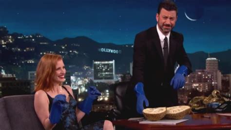 Watch Jessica Chastain Feeds Jimmy Kimmel Durian