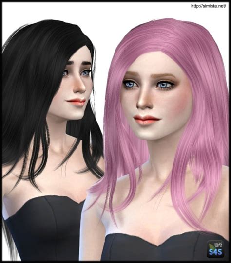 Sims 4 Hairs Simista Stealthic Runaway Hairstyle Retextured