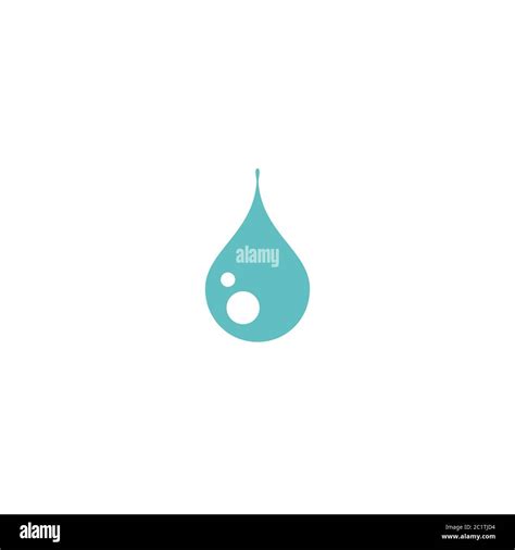Blue Water Drop Drip Or Droplet Watering Pictogram Rain Raindrop
