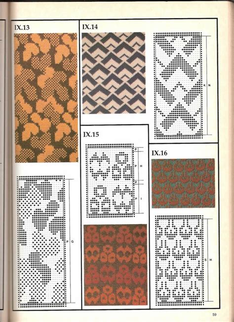machine knitting patterns catalog punch card pattern etsy