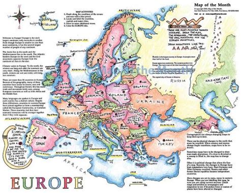 Europe Map Maps For The Classroom