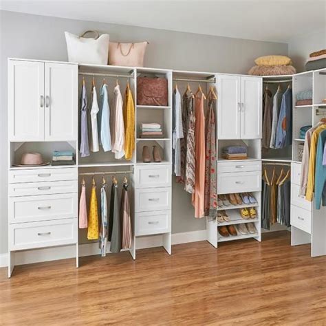 Closetmaid Style 84 In W 120 In W White Wood Closet System 4365